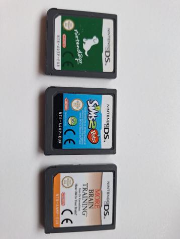 Nintendo DS Spelletjes: Nintendogs, Sims 2 Pets, Brain Train
