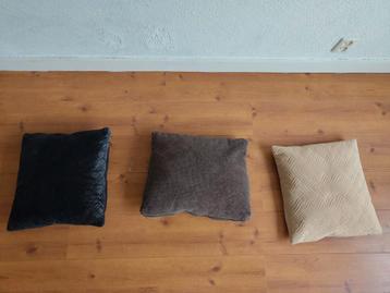 Set van 3 decoratieve kussens in diverse kleuren