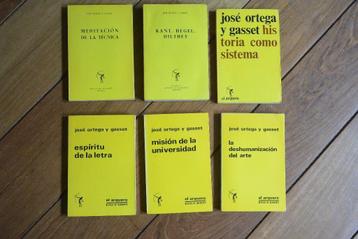 6x José Ortega y Gasset Spaans 1964-1970 Filosofie Gratis