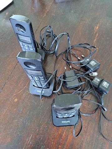 Philips D21X draadloze DECT-telefoons, 3 handsets