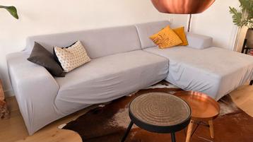 GRATIS! Montel Hoekbank 2850x1600 met rode wijnvlek