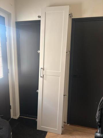 4 kastdeuren wit met scharnieren