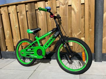 Cross BMX fiets groen/zwart