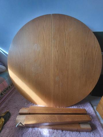 Uitschuifbare ronde tafel - stevig en gratis af te halen