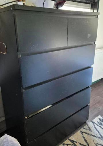 Gratis zwarte Ikea ladekast ophalen