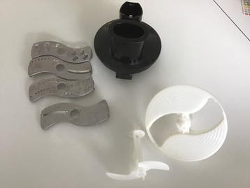 Braun keukenmachine onderdelen (excl. motor/kom)