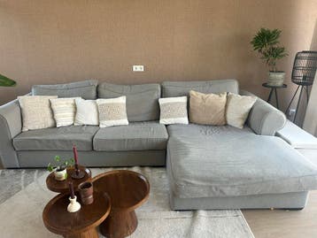 Gratis Grijze hoekbank