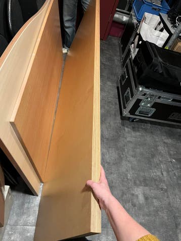 Tafelblad 210 x 90 + poten