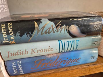Judith Krantz boeken: Maxime, Dazzle, Frédérique