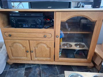 Licht massief eiken tv meubel gratis