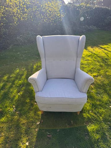 Lichtblauwe IKEA Fauteuil