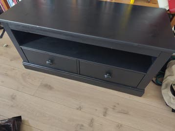 Zwart TV meubel met lades