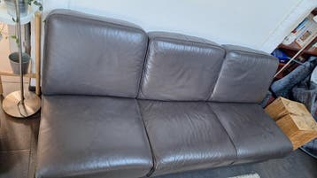 leren 3- zitsbank, gratis