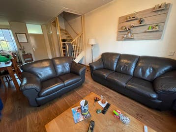 Gratis af te halen 3 en 2 zits lederen bankstel