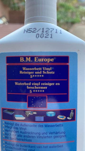 Waterbed vinyl reiniger 100 ml