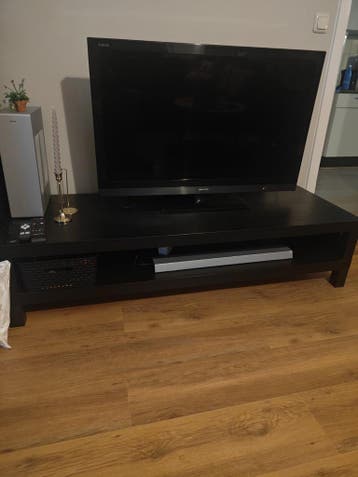 Zwart TV-meubel / tv kastje - 150x55x35 cm