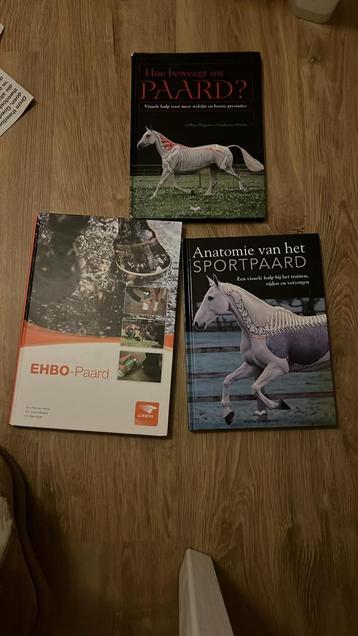 Drie paardenboeken: EHBO, Anatomie en Beweging