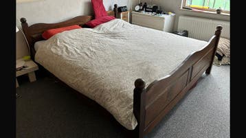 2 persoons eiken ledikant 180x200 gratis