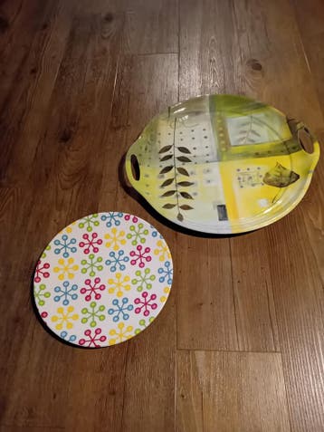 Dienblad, platte schaal en ovenschaaltje