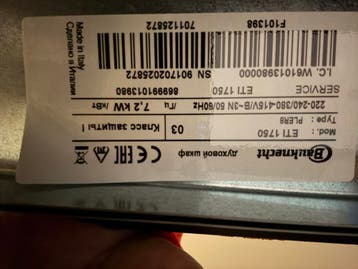 Bauknecht inductie kookplaat