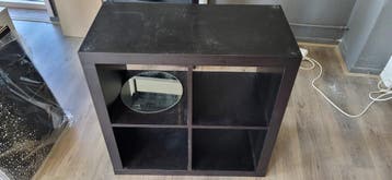 Ikea Kallax kast, donkerbruin