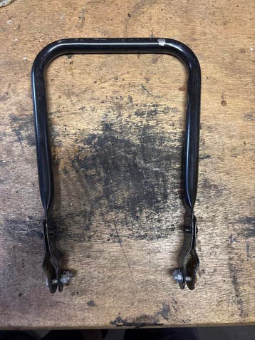 Opklapbare rugleuning voor kinderzitje achter de fiets