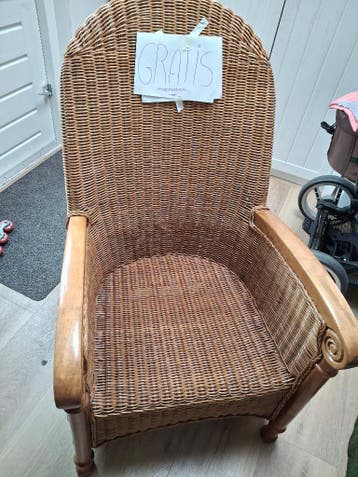 Rieten stoel