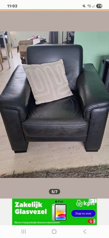 Nog goede tweezits bank en fauteuil