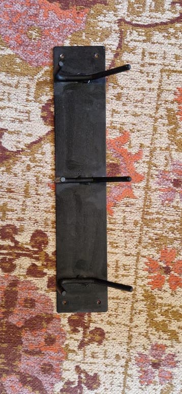 Kapstok met 3 haken, zwart staal