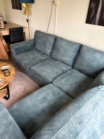 Nog nette hoekbank, 1 jaar oud (wel op gerookt)