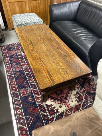 Massief eiken salontafel