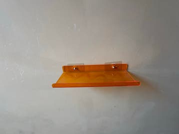 Oranje Muurplankje - Plexiglas Wandplankje