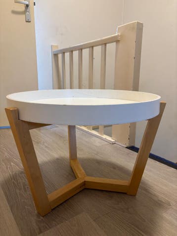 Bijzettafel wit hout