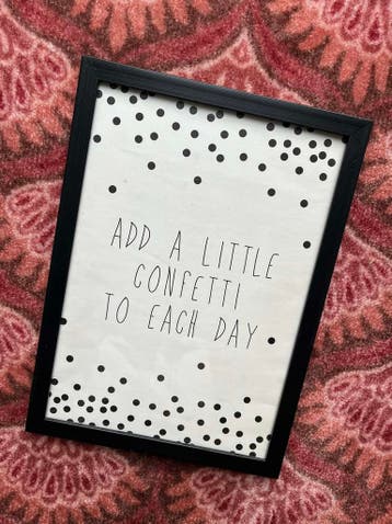 Gratis fotolijst met tekst