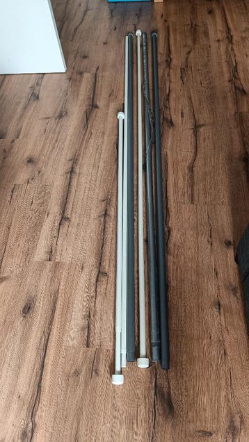 Ikea gordijnrails wit en grijs diversen