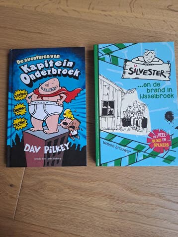 Kapitein Onderbroek & Silvester boeken (2 stuks)