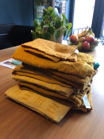Gratis Gebruikte handdoeken en theedoeken