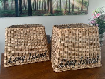 Grote rotan lampenkappen voor vloerlamp