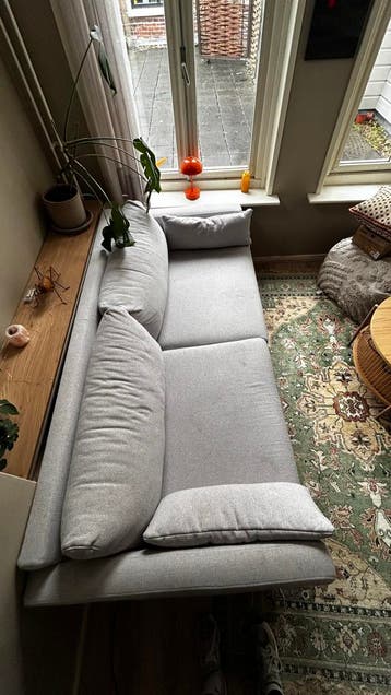 Lichtgrijze 2-zits bank Wehkamp (177x93x79 cm)