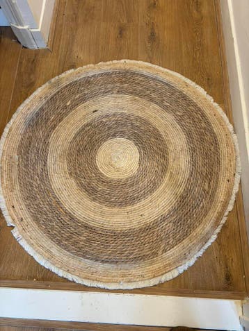 Rieten vloerkleed