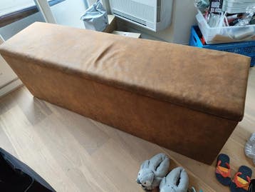 Opbergbank/Voetenbank met opbergruimte - Bruin