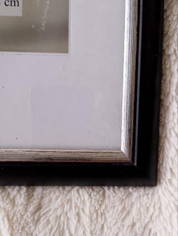 4 fotolijsten: 3x zwart/zilver, 1x bruin samen