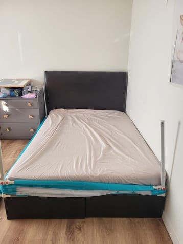 Twijfelaar bed met opbergruimte