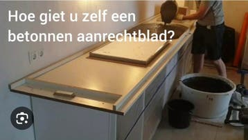 Gevraagd betonnen keukenblad maken