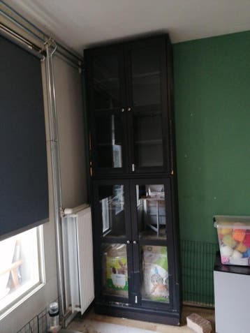 HAVSTA kast met glazen deuren - 35x81x135 cm