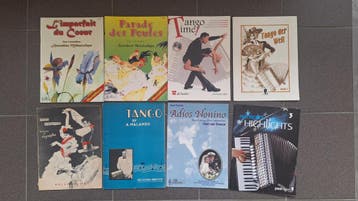 Vele diverse accordeonboeken.