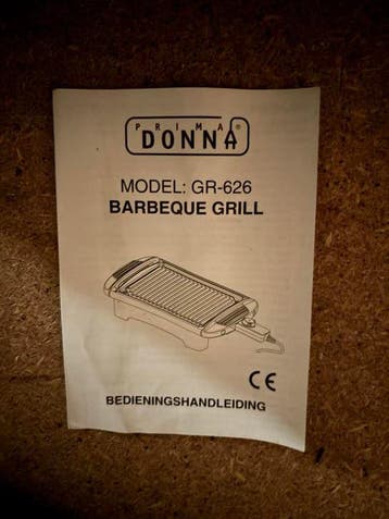 2 keer DONNA GR-626 Barbecue Grill - Elektrische Grillplaat