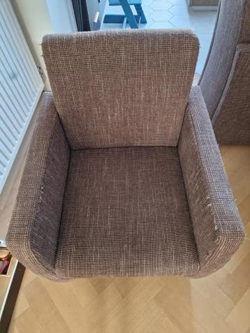 5 eetkamerstoelen met zwenkwielen