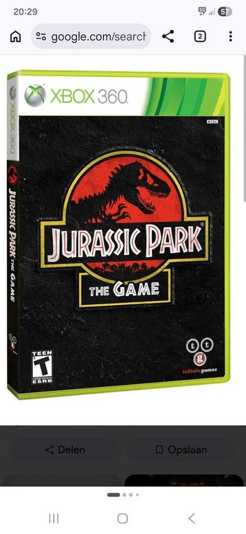 GEZOCHT: Jurassic park the game Telltale xbox 360 of PC