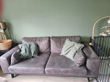 Antraciet 2-persoons bank